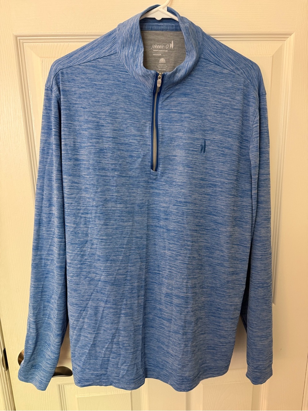 johnnie-O Blue Heather Performance Quarter-Zip